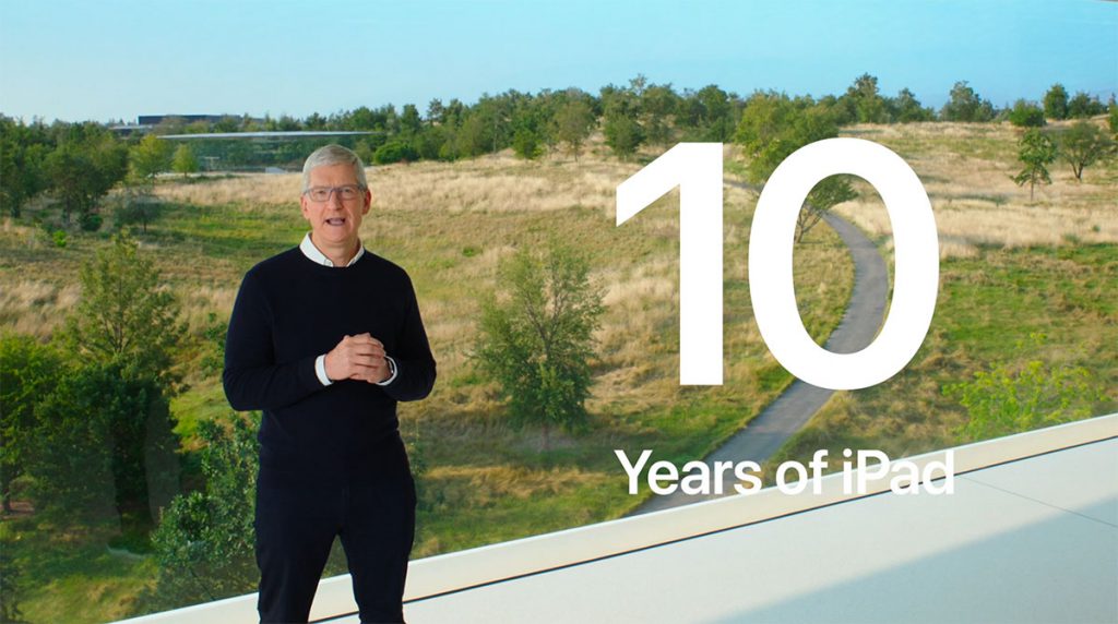 Apple CEO Tim Cook, Ten-year anniversary of the iPad